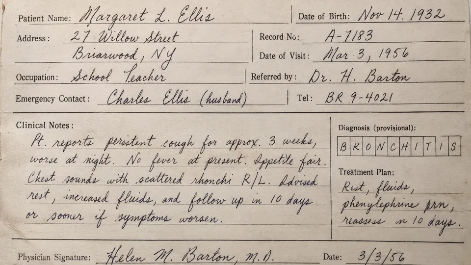 Historical form with cursive handwriting and character transcription regions